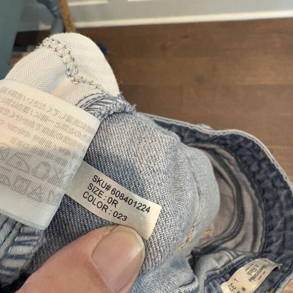 Abercrombie & Fitch Jeans Women‎ 25x31.5 Blue Light Wash Denim Slim Stretch READ - Picture 13 of 14